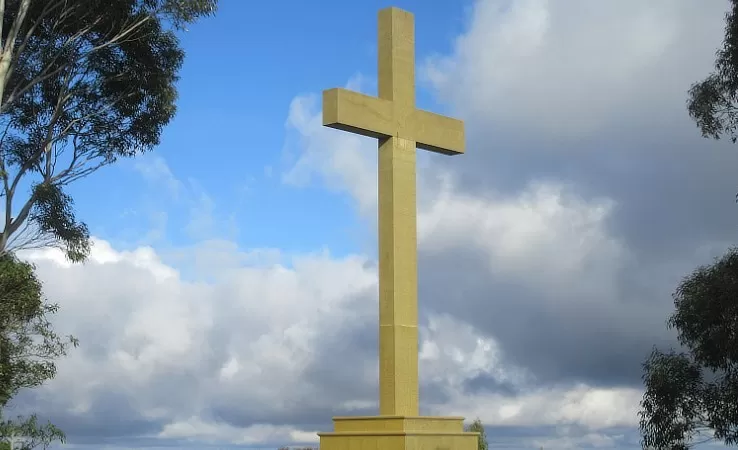 The Great Cross memorial at Mount Macedon.